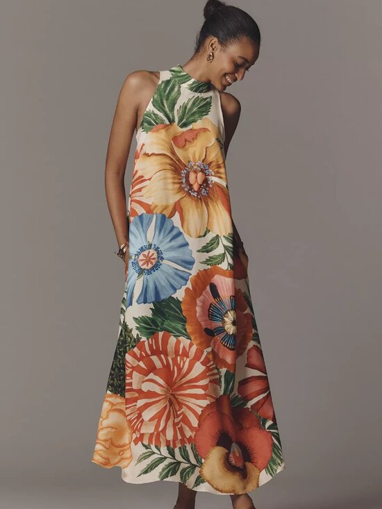 FARM Rio Dresses & Skirts - Farm Rio Halter Maxi Dress